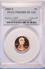 2004 S Lincoln Cent, Gem Proof, PGS PR69RD DCAM, Gorgeous Modern Lincoln Cent!