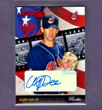 2002 DONRUSS STUDIO ROOKIE PRIVATE SIGNINGS AUTO #266 CLIFF LEE SP #100/100 NM