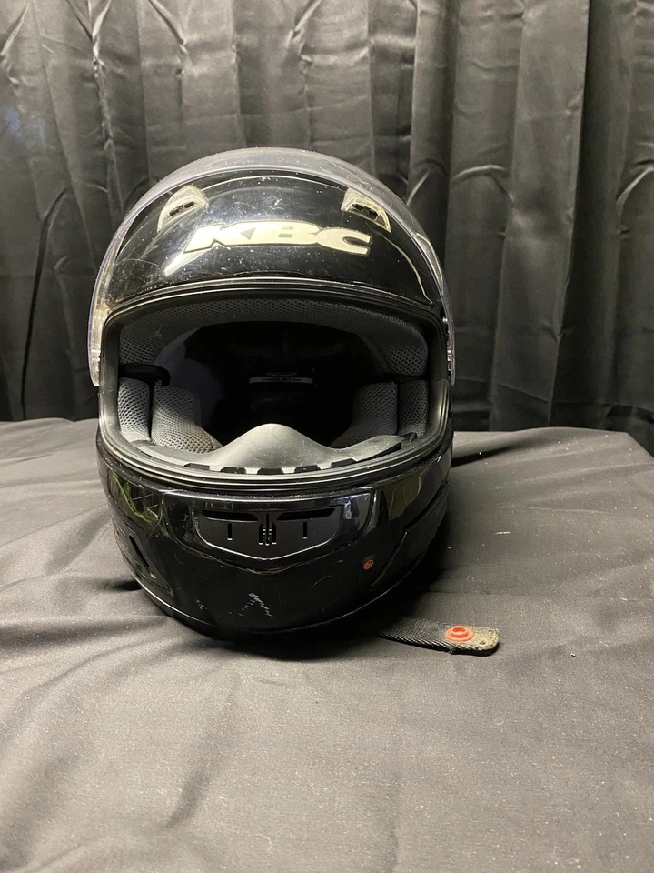 Used Black KBC Motorcycle Helmet Size Medium! - Image 2 of 4