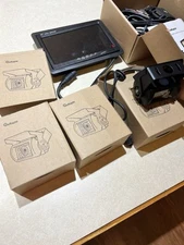7" QUAD SPLIT MONITOR SCREEN 4x REAR VIEW BACKUP CCD CAMERA SYSTEM FOR TRUCK RV