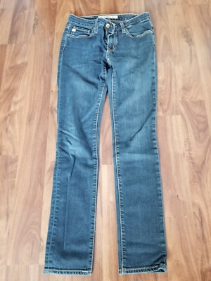 Big Star 1974 Jean Jealousy Skinny Sz 26R Dark Wash Women's Distressed