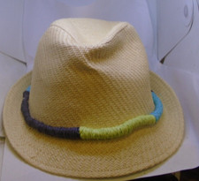 New Men 's Fedora Style Hat Beige Size S/M