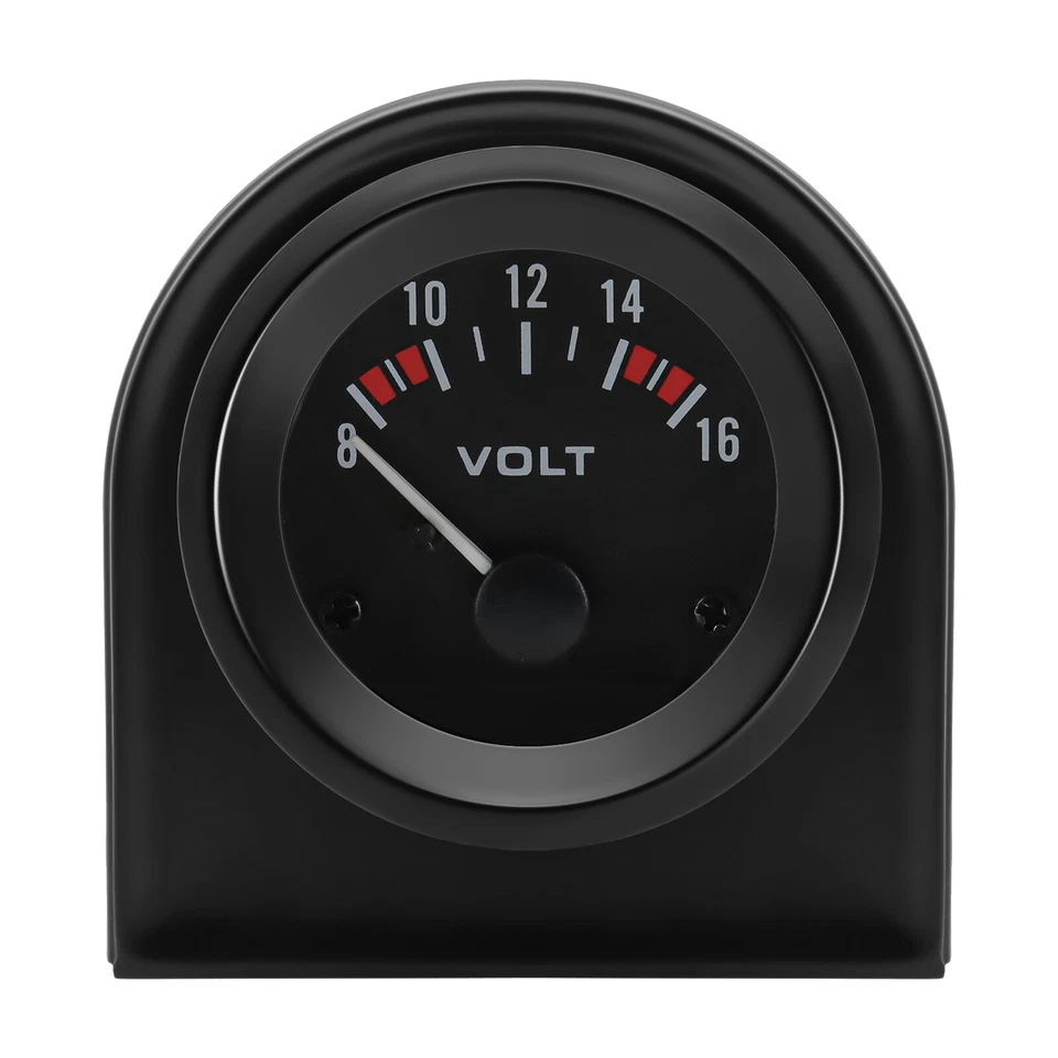 2" 52MM Universal Pointer Voltmeter Voltage Volt Meter 8-16V for Car 12V - Image 2 of 4