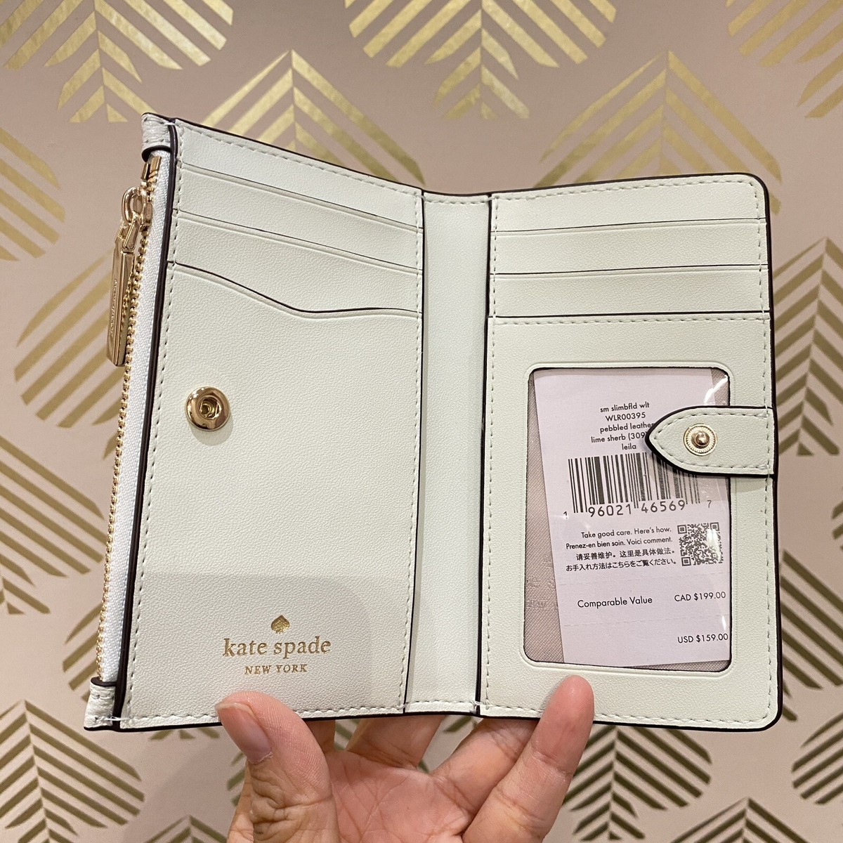 新色★Kate Spade★leila bifold wallet レザー折財布 wlr00395 Leila Small Slim Bifold Wallet | Kate Spade Outlet