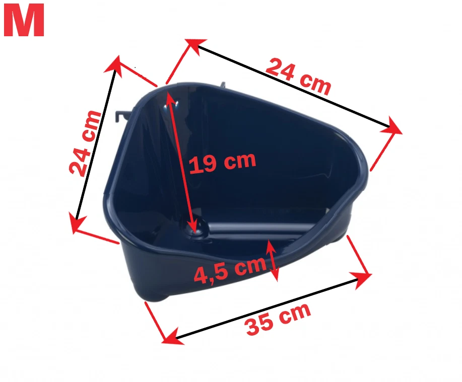 Nagertoilette Kaefig-Ecktoilette Ecktoilette Hasentoilette Kaninchentoilette - Bild 2 von 3