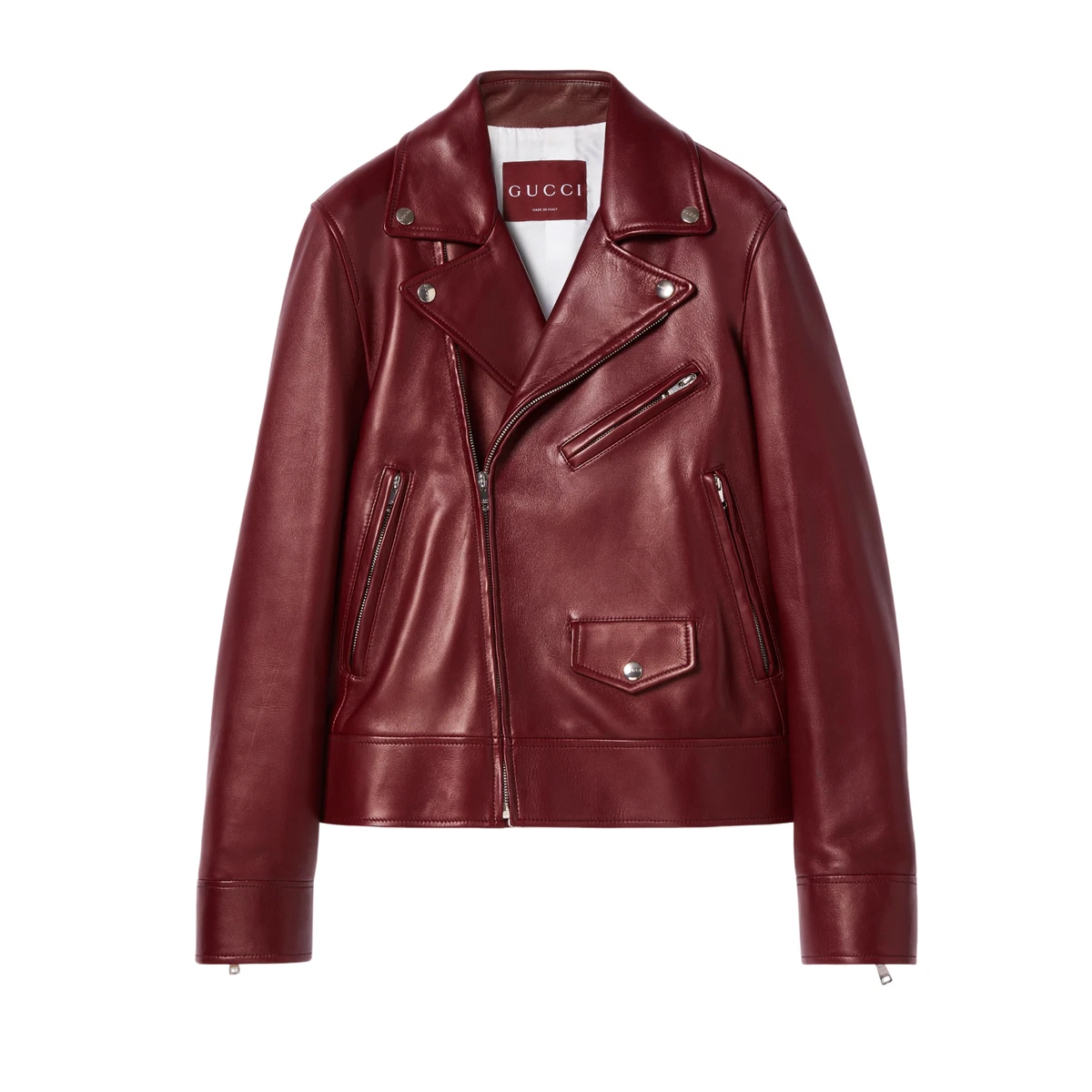 Gucci Leather Outer Shell Red Coats, Jackets & Vests for Women for