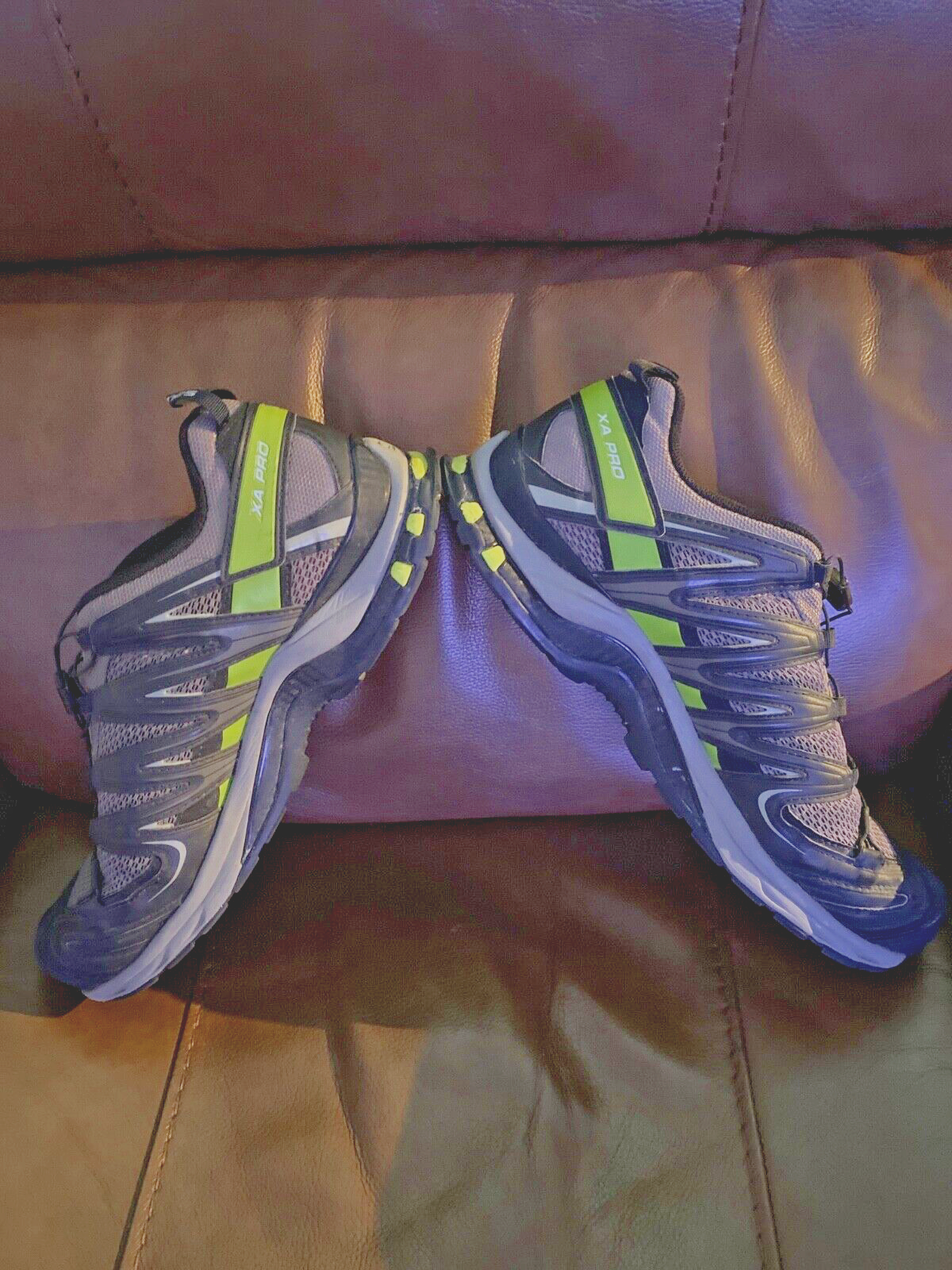 Scarpe da trekking Salomon XA Pro 3D telaio mountain trail nero verde taglia 12 5