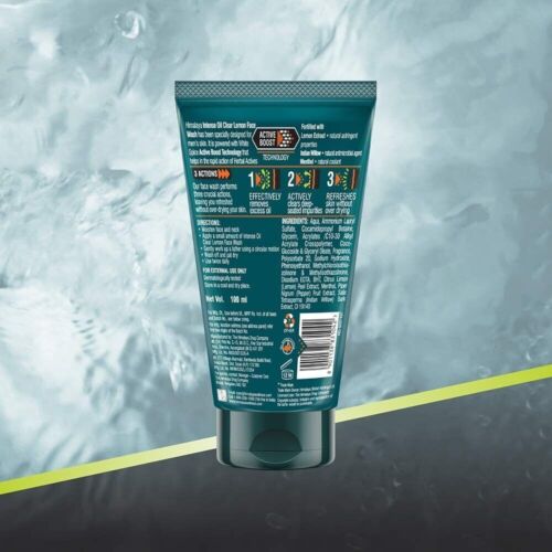 Himalaya MEN Intense Oil Clear Lemon Face Wash, 50ml FREE SHIPPING - Picture 2 of 5