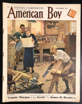 American Boy Nov 1935 Orson Lowell Cover, James B. Hendryx