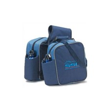 SHIRES EQUESTRIAN HORSE RIDING SADDLE PANNIERS STORAGE BAG ZIPPED BAGS 2 BOTTLES