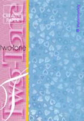 JEJE Two-Tone Papier Herzen hellblau JE 8.5930