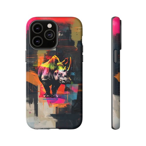 Abstract Rhino Phone Case for iPhone, Samsung Galaxy, Pixel - 第 10/93 張圖片