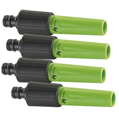 Royal Gardineer 4er-Set Regulier-Spritzdüsen für Gartenschläuche m. Klicksystem