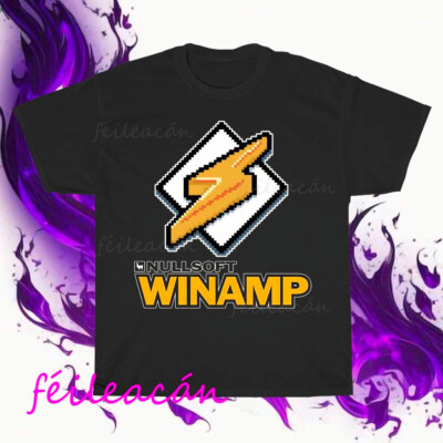 Brand New Nullsoft Winamp Music Player Logo American T-Shirt Funny Size S to 5XL