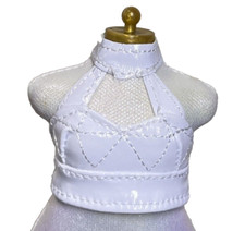 Rainbow High Vision Tessa Park Royal Three Doll Outfit White Leather Halter Top