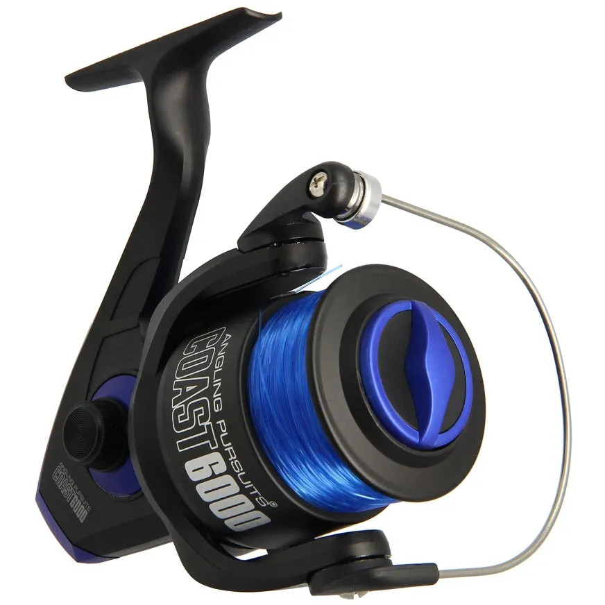 Sea Fishing Beach Reel COAST 6000 Shore Casting Fixed Spool + 20 lb Line