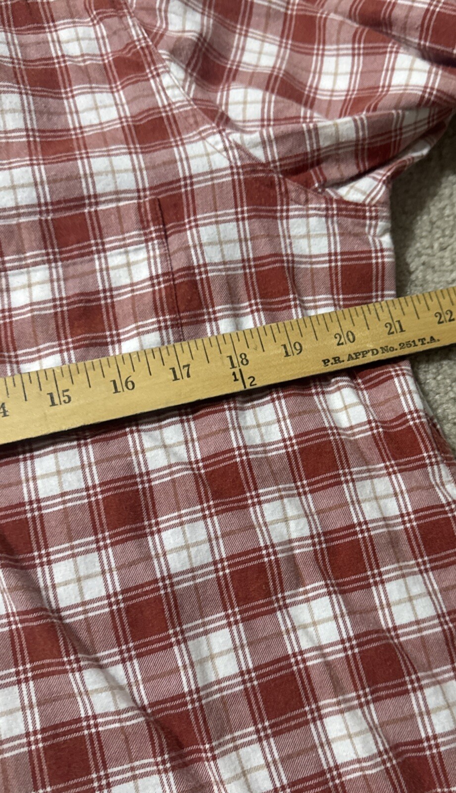 PENDLETON Rust Red Plaid Button Up 100% Cotton Sh… - image 5