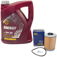 MotoröL Set 5W-30 5 Liter + ÖLfilter SH 409 FüR BMW 3Er 320I 328I Z3 3.2 E36