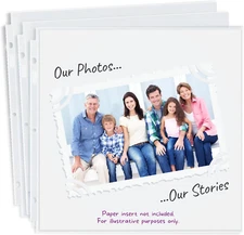 Dunwell Scrapbook Refill Pages 12X12 - (50 Pack) Super Heavyweight, Fits 3-Ring