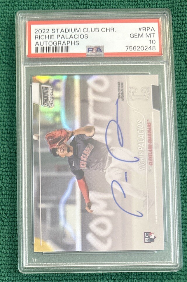 2022 Stadium Club Chrome ⚾️ RICHIE PALACIOS Auto Rookie ⚾️ PSA 10 Gem 💎 Mint