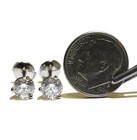 GIA Certified 14k white gold SI2 I1 F  1.64ct round diamond martini earrings NEW — photo 5