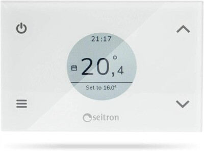 SEITRON Wi-Time Programmierbarer Thermostat Wi-Fi GIW02MR - weiß