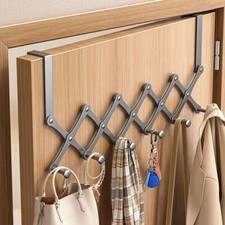Scalable Over The Door Hook Hanger Clothes Storage Towel Coat Bag Hanging Rack