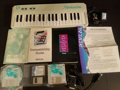 TESTED GOOD Reveal Computer PC Keyboard MusicStar System MKB02 W/Floppy Disks