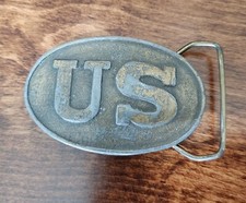 Vintage Bergamot Brass Works US Belt Buckle C-132