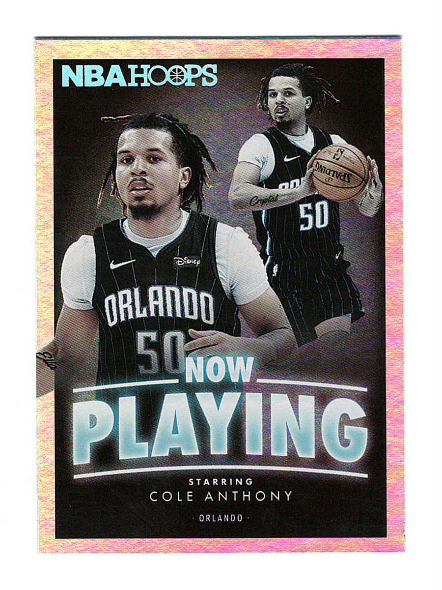 Cole Anthony 2020-21 Hoops Now Playing Holo #24 Rookie Insert