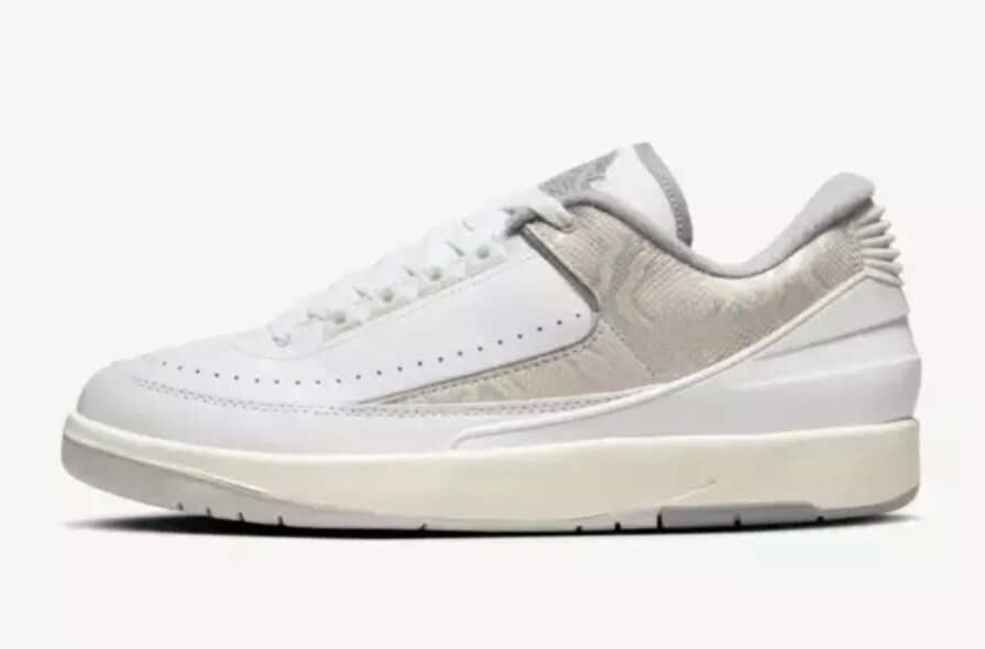 Air Jordan 2 Retro Low Python White Cement Gray Sand Drift DV9956