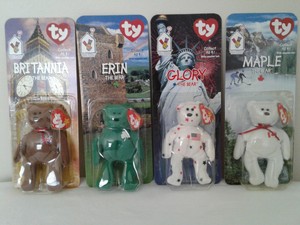 set of 4 mcdonalds beanie babies