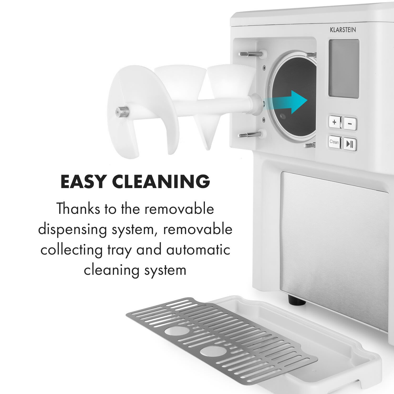 Ice Cream maker Machine Compressor Automatic LCD Sundae 1.5 L Steel 200