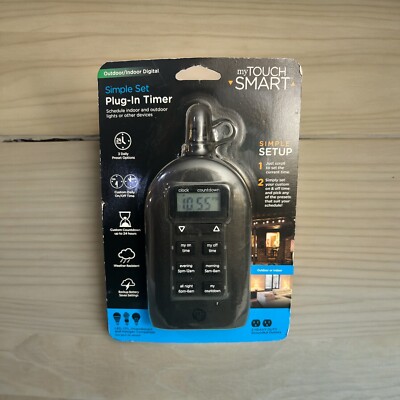 My Smart Touch Simple Set Outdoor/Indoor Plug-In Digital Timer 