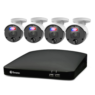 SWANN Enforcer NVK-879904 4K CCTV Sicherheitssystem NVR 8 8780 4TB 4x 875ER Kamera
