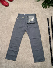 Levis 501 XX Jeans Mens 30x30 28 30 Gray Button Fly Straight 501XX Denim Cotton