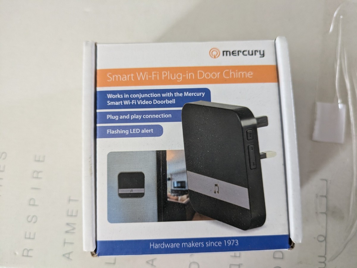 Mercury Smart Wi-Fi Plug-in Door Chime bell Flashing LED Alert