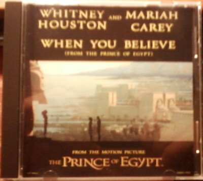 When You Believe [Single] by Mariah Carey/Whitney Houston (CD, Jan-1999)