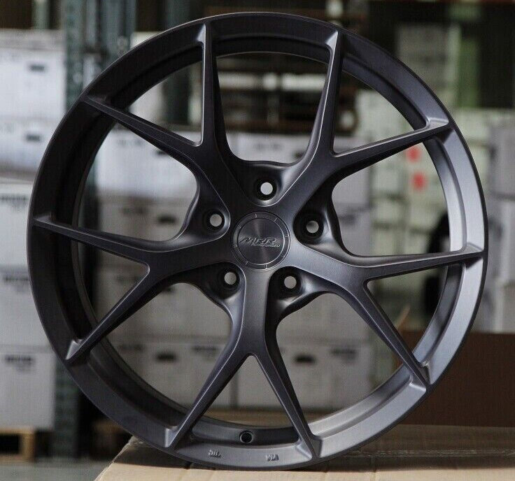 MRR FS06 Matte Gunmetal 19x8.5 / 20x11 Wheels Rims Set Fits Chevy