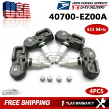 New 4PCS 40700-EZ00A TPMS TIRE PRESSURE SENSOR For Nissan Titan XD 16-21 433Mhz
