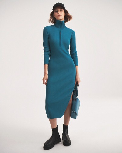 Rib Dress Midi DRESS 
