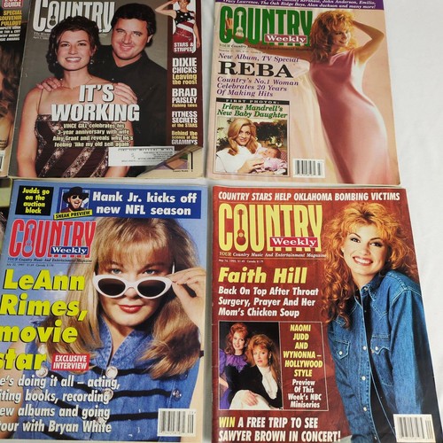 Vtg 1995-2003 Set of 11 COUNTRY MUSIC WEEKLY Magazines Lot Vince Gill Amy Grant+ - Picture 4 of 12