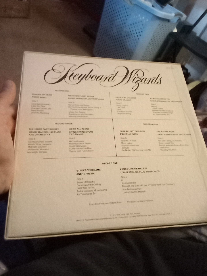 Keyboard Wizards Lp 5 disk set RCA vinyl record 12 Inch 33RPM - Imagem 2 de 2