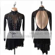 Brand New Ice Figure Skating Dress Baton Twirling Dress  customized size