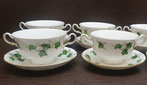 Ivy Leaf Colclough Dinner plates Tureen Soup cup Platters Sauce jug - Picture 25 of 32