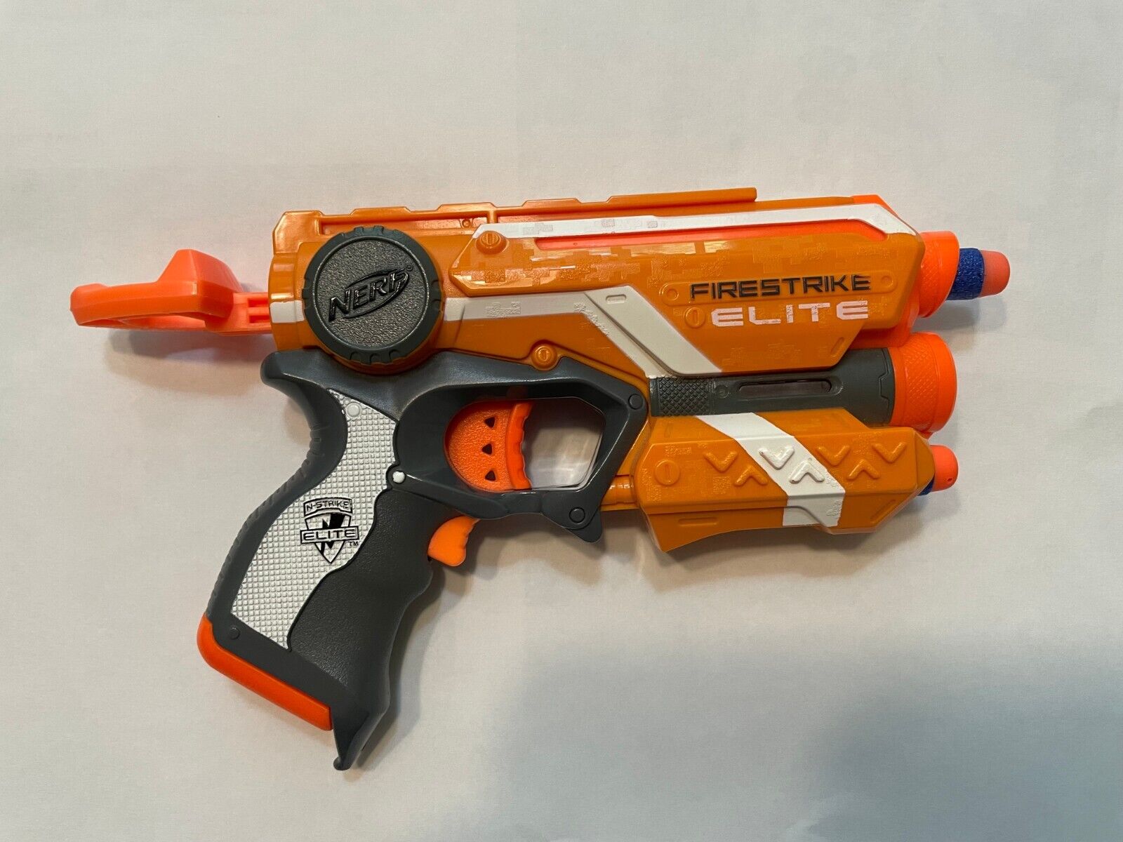 Lança Dardo Nerf N-Strike Elite Firestrike Hasbro - Laranja