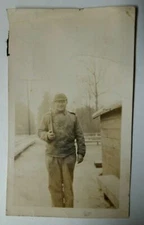WWII WW2 US Soldier holding Rifle taken Jan. 20th 1943 Picture Photo