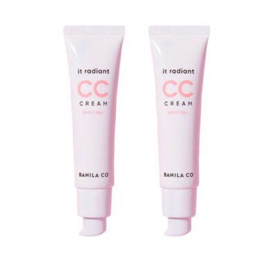 2 x BANILA CO It Radiant CC Cream 30ml, SPF17 PA+ from Korea Free Shipping