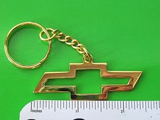 Cutout CHEVROLET CHEVY Bowtie Bow tie emblem - keychain key chain GIFT BOXED gld