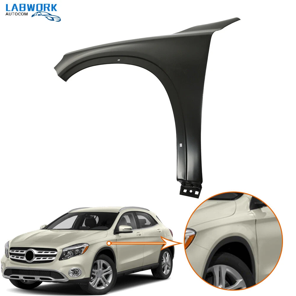 Moldura De Guardabarros Delantero Izquierdo Para Mercedes Clase GLA X156 (2013-2020) - Color Negro